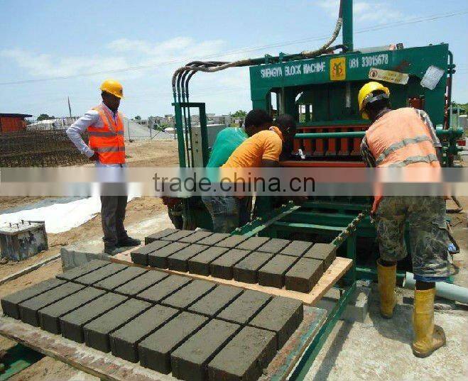 german technology QT5-20 automatic baking-free concrete clay block/paver making machines small scale industries China product