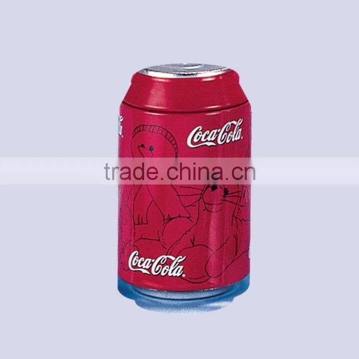 round tin box tin can