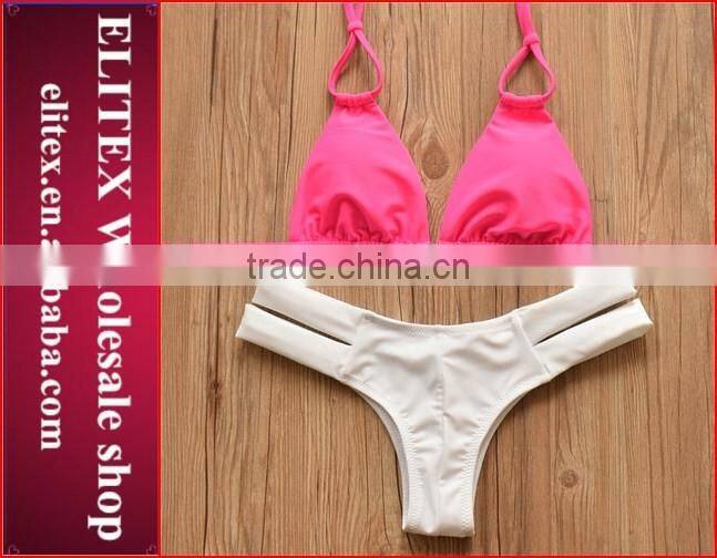 2017 Newest colorful leaves sexy print modest swimwear CK350