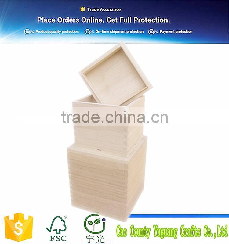 natural material single wine wooden packing box supplier