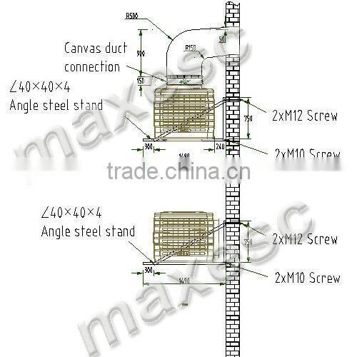 ECO Friendly 380V 18000cmh Desert Air Conditioner
