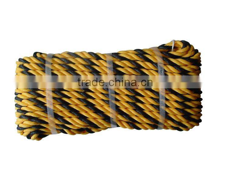 100% Polyethylene 3 Strands Twisted PE Tiger Rope