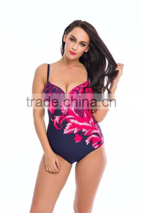 2016 new sublimation printed plus size swimwear