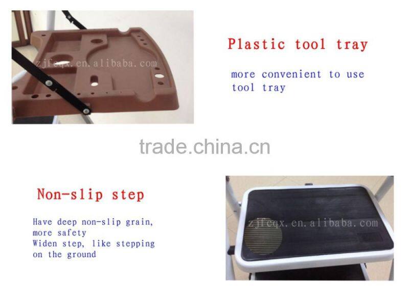 4 step ladder with tool tray