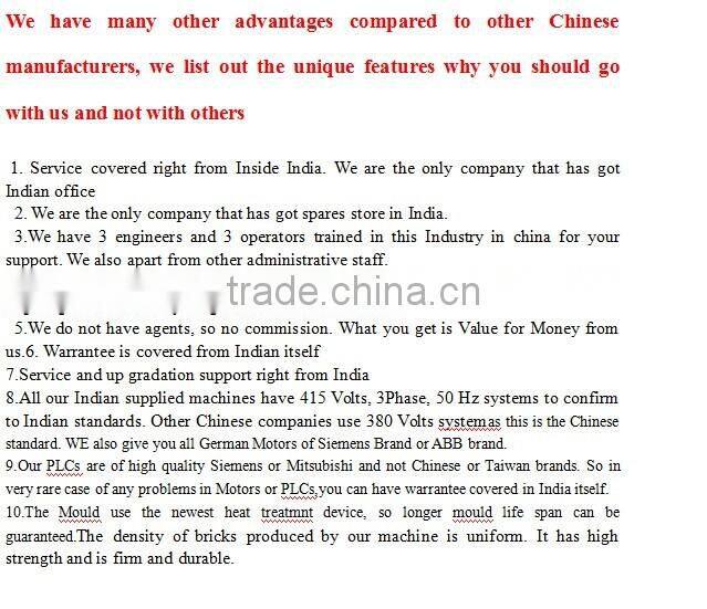 Canton fair simple cement brick Machine price list