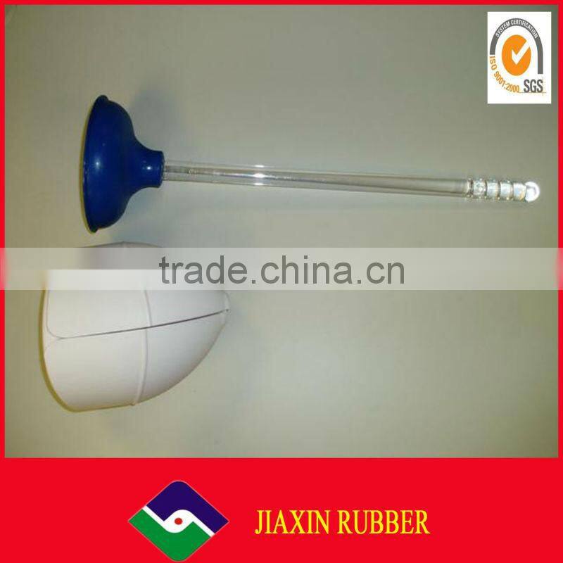 china wholesale !!!hot sale 4" colored toilet plunger with 18" wooden handle
