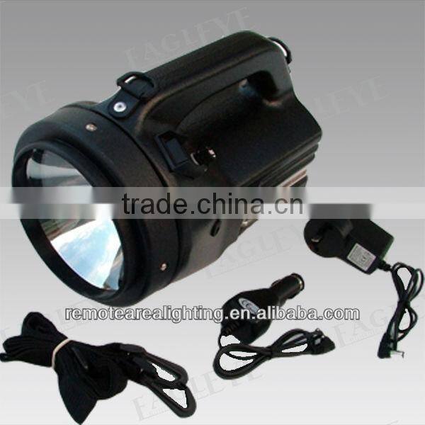 Rechargeable outdoor protable lights work light 35W hid hand held spotlight,12v7Ah Lead Acid battery