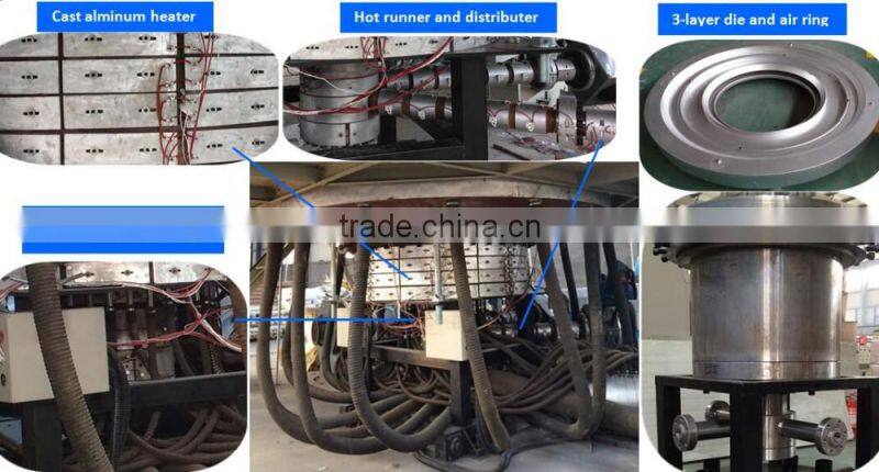 200 micron LDPE blown type greenhouse film making machine