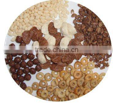 Breakfast cereal puff extruder processing line