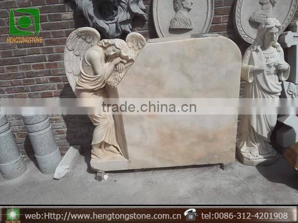 Yellow Marble Monument In Stock