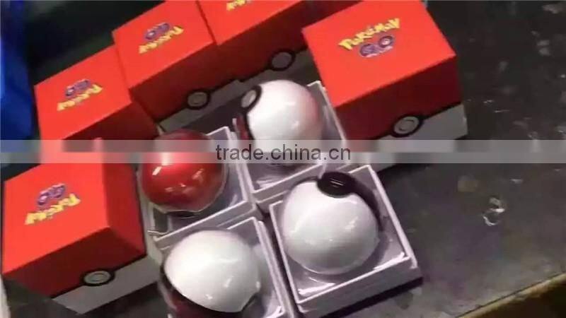 Pokemon Go Pokeball Hot Sales porjector Power Bank 12000mah Poke luminescent Ball Mobile Charger