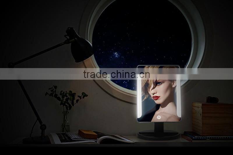 Best selling desktop make up mirror 16 lights beauty led mirror