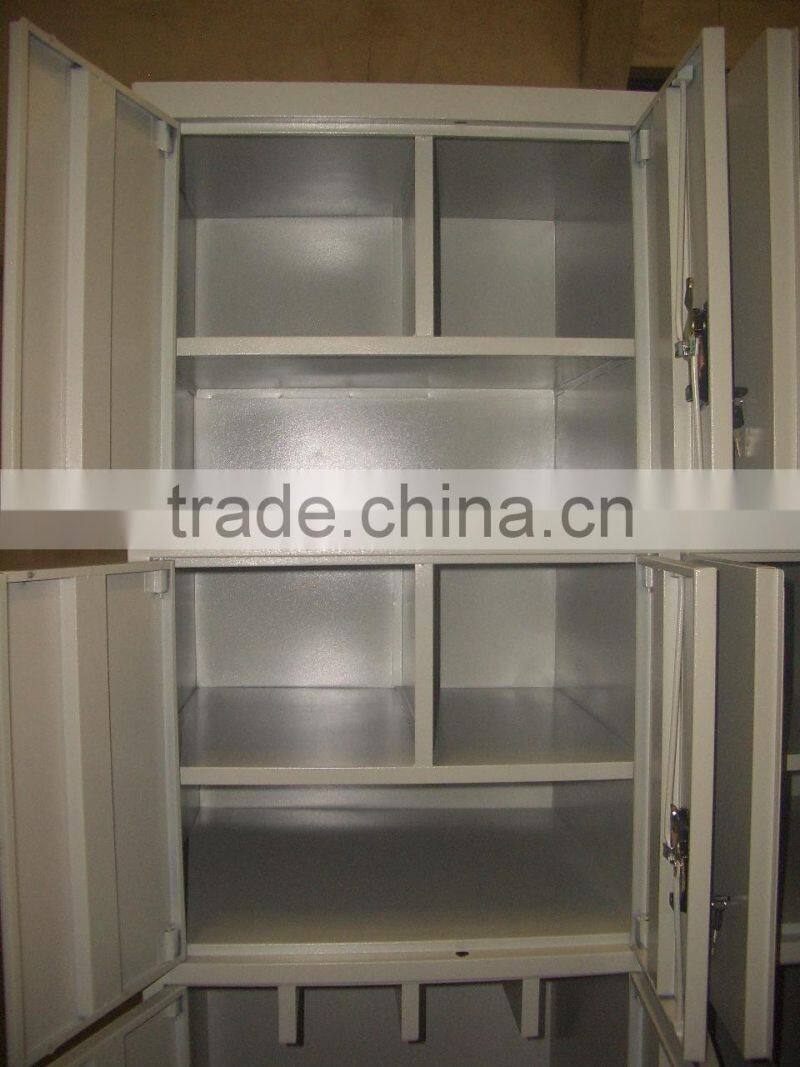 steel 3-section filing storage cabinet