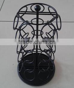 Hangzhou New Hot Metal Mesh 18K- Cup Capacity Coffee Paper Cup Pod Holder Tea Cup Capsule Metal Holder