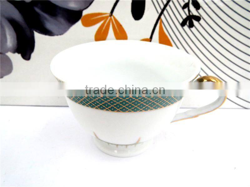 new porcelain ceramic red tea cups and saucers