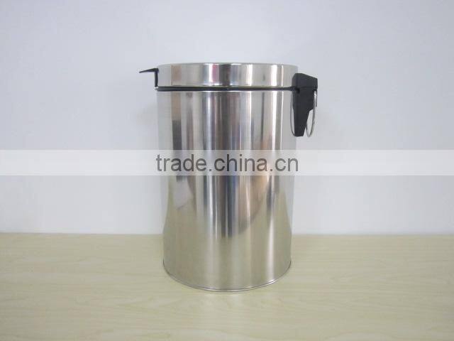 Powder coated Step Can Waste Trash Basket Bin Box Garbage Can Red Rubbish bin