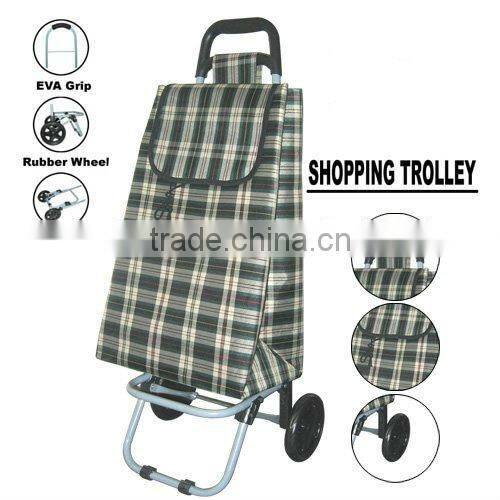 Shopping Trolley Folding Storage Wheels Cart Large Capacity Bag Stable Carry