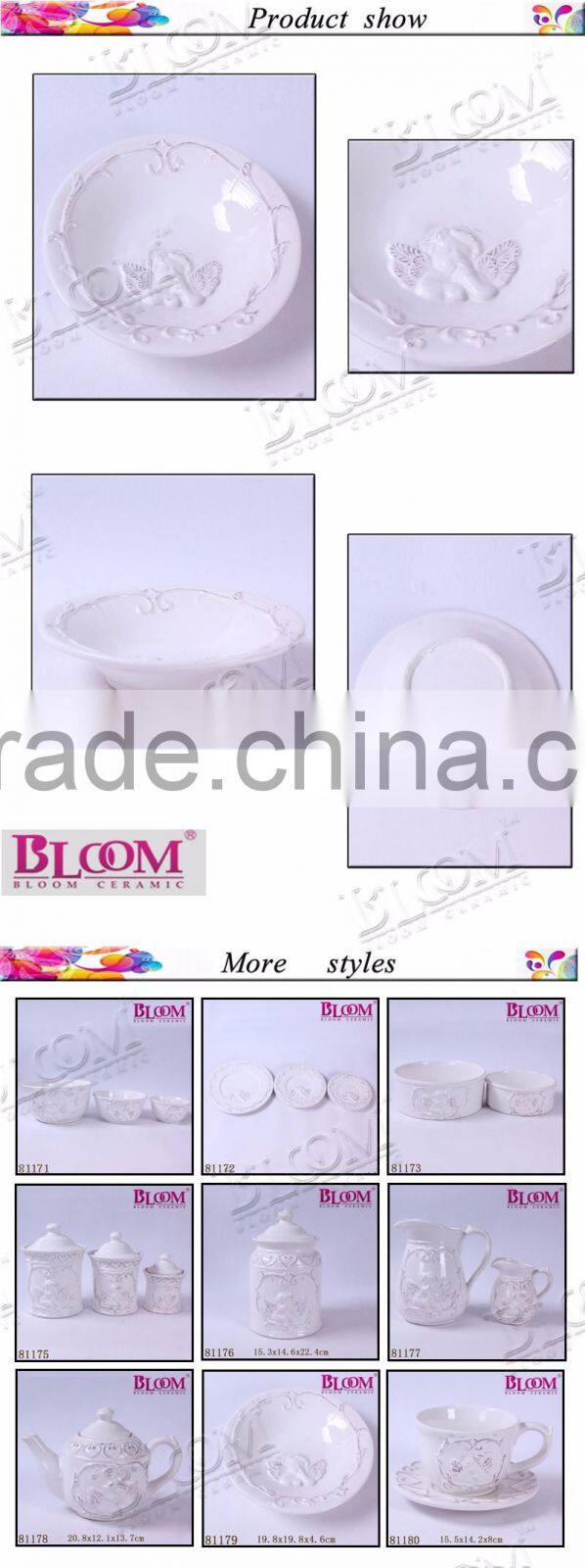 white ceramic small dry fruit decoration tray