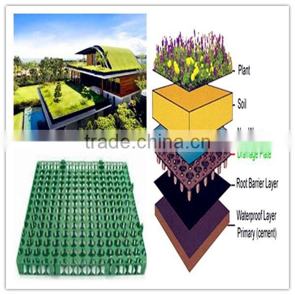 Storage and Drainage Board For Hanging Gardens and Roof gardens Plastic inter layer Board