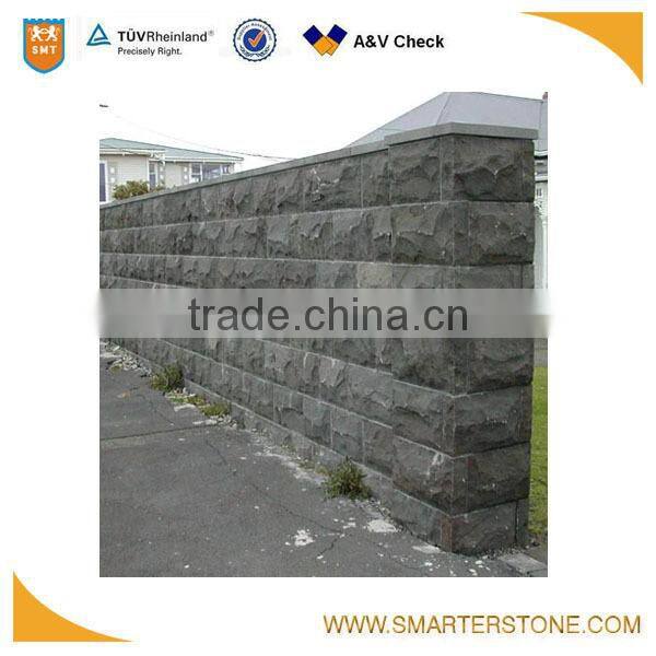 manufacturing of Mushroom face basalt stone for wall