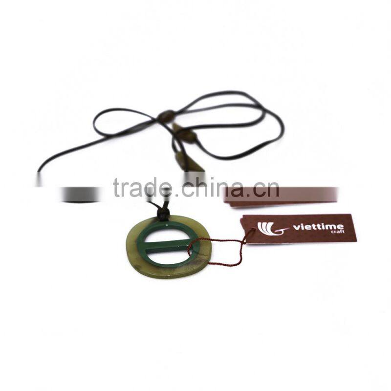 Fashionable Horn Pendant necklaces jewelry made from natural horn in Vietnam