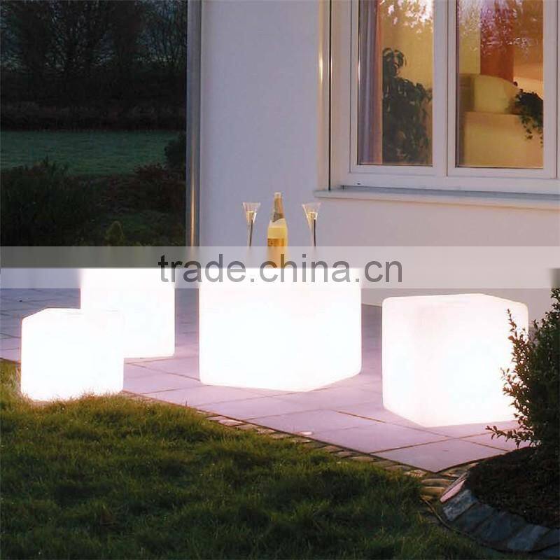 LED modern led cube lighted led cube chair outdoor seating cube color changing led cube / led light