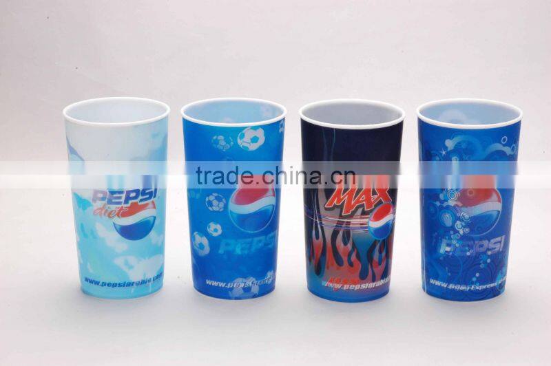 Food grade PP 3d lenticular cups for promotional gift
