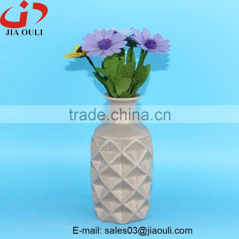 Hot home decor grey ceramic vase, chinese tall vase