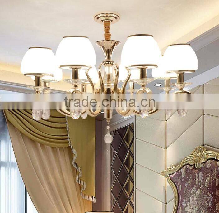 M966 Momoda elegant European Crystal modern living room bedroom lighting chandelier pendant lamp