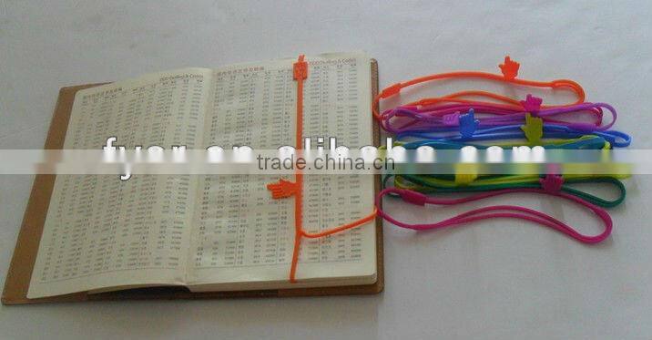 2016 fashion silicone funny bookmark