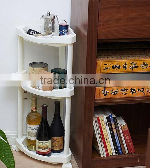 plastic 3 or 4 layers bathrooms tripod shelf