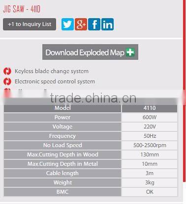 RONIX POWER TOOLS JIG SAW 600W MODEL 4110