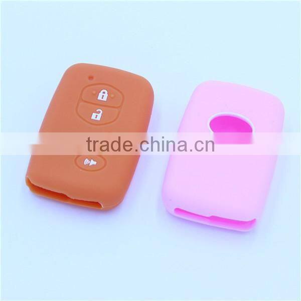 5 buttons silicone car key shell jacket for toyota