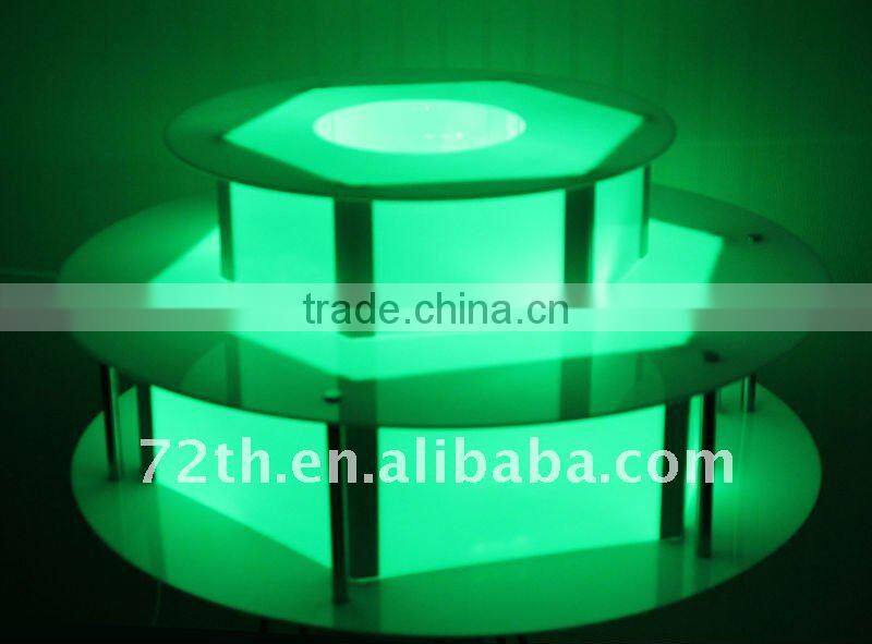 CHOCOLAZI ANT-8145 Acrylic Color LED BASE of Chocolate fountain display