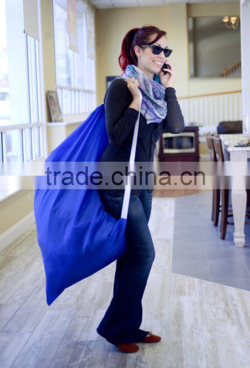 High quality laundry wash bags with shoulder strap for hotel