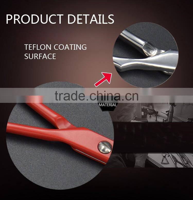 Various colors and handle paint scissors for hairdressing hair scissors