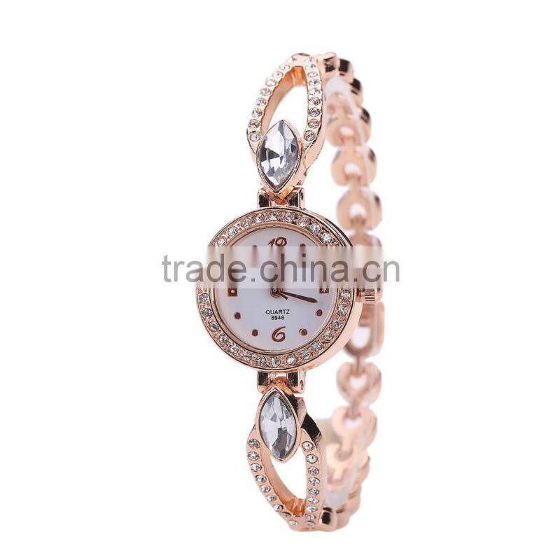2017 new product OEM factory price luxury crystal diamond women decoration watch