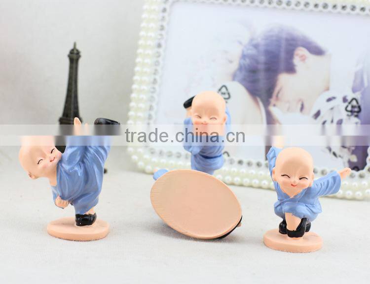 Mini CUTE fashional Resin decoration ,Zakka furnishing articles creative Shaolin kung fu boy Creative resin gifts