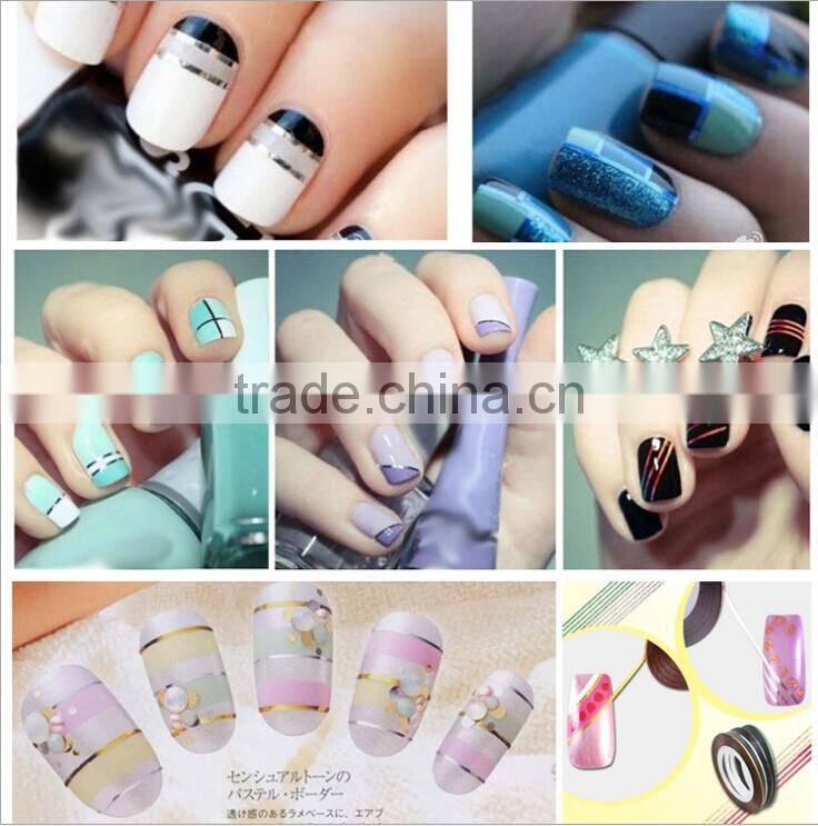 DIY Nail Art Decoration 3D colorful Nail Tape nail art stripe tape