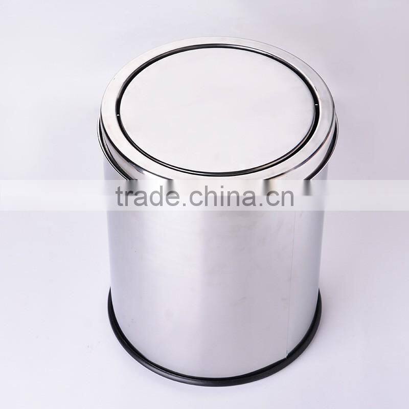 Office Recycling Garbage Bin With Swing Cover