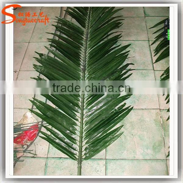 songtao fake plastic palm leaves artificial palm tree leaves for sale