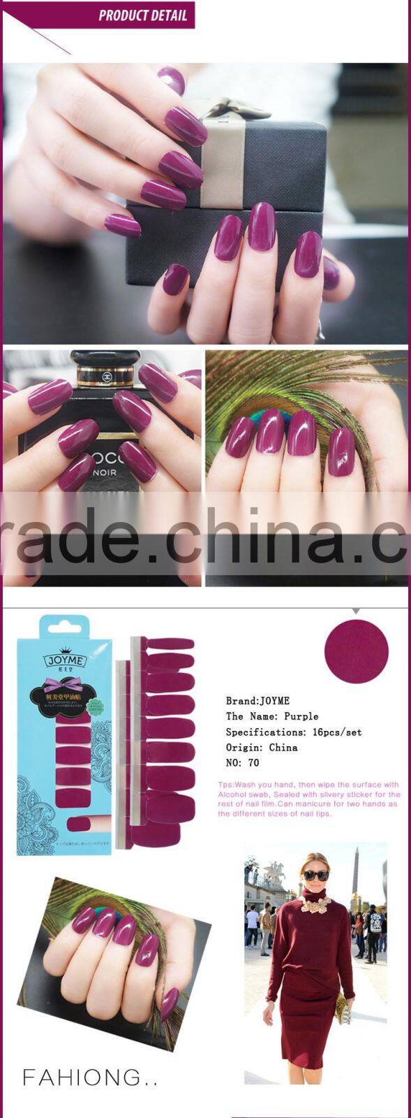 Nail polish strips &Nail art patch &nail polish sticker