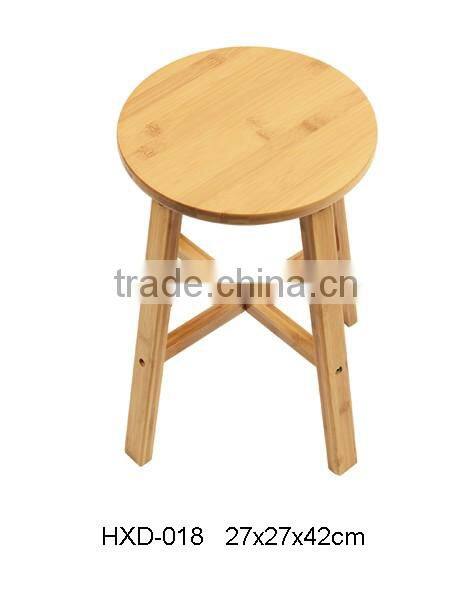 2016 modern round bamboo bar stool