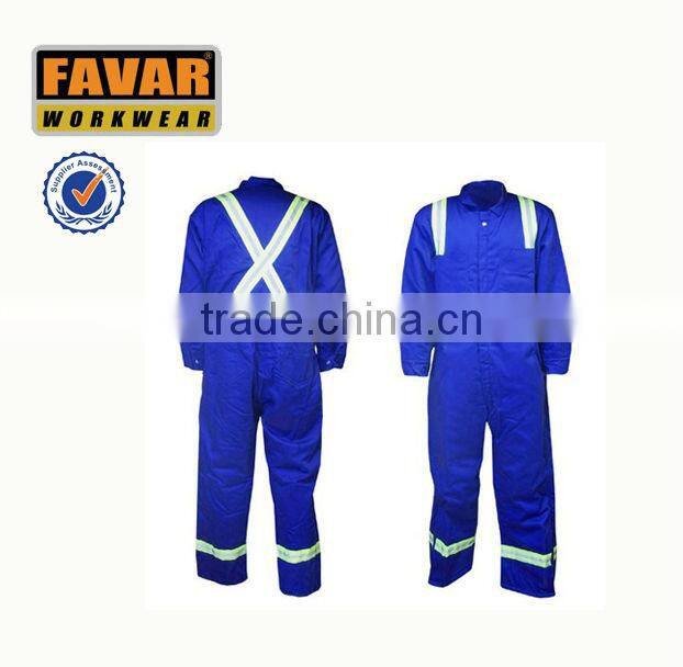 fire retardant coverall blue safety apparel work coverall