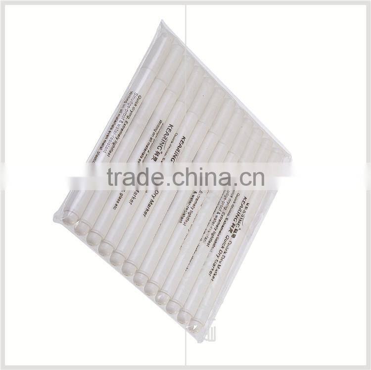 Chinese Manufacturer Quick Dry Marker, permanent white ink AOI marker, with customized logo, 2.0mm thick nib # QW20