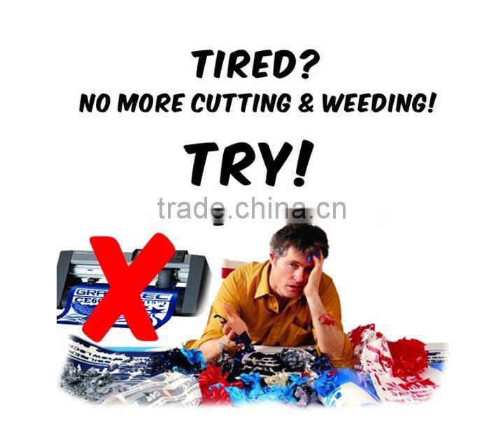 Self weeding light heat transfer paper for t-shirt