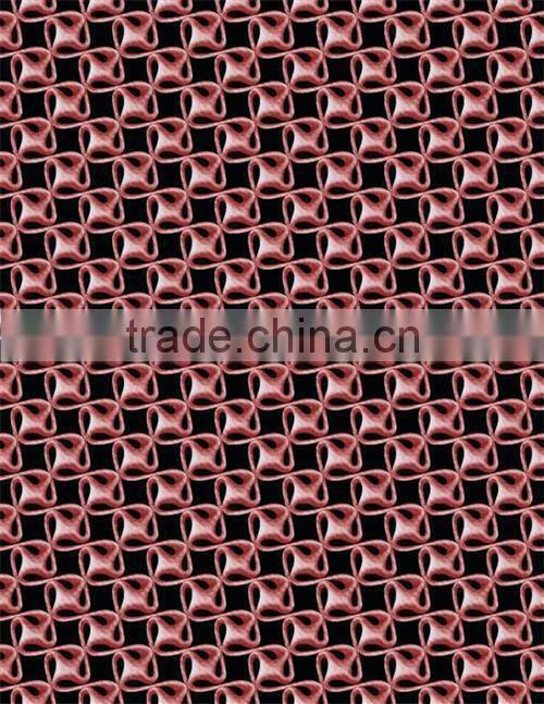 geometric design screen stamped jacquard raschel blanket/mink royal blanket/piping blanket