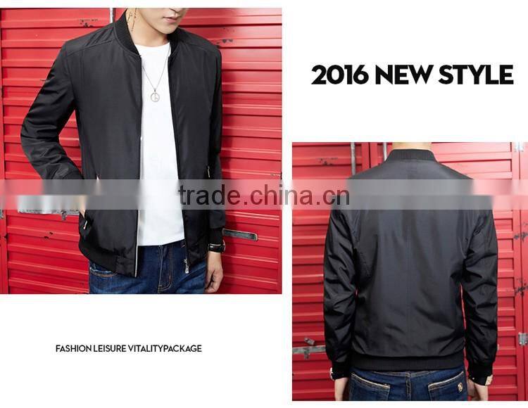 SZXX Wholesale Fashion Black Leisure coat mens jacket For Men