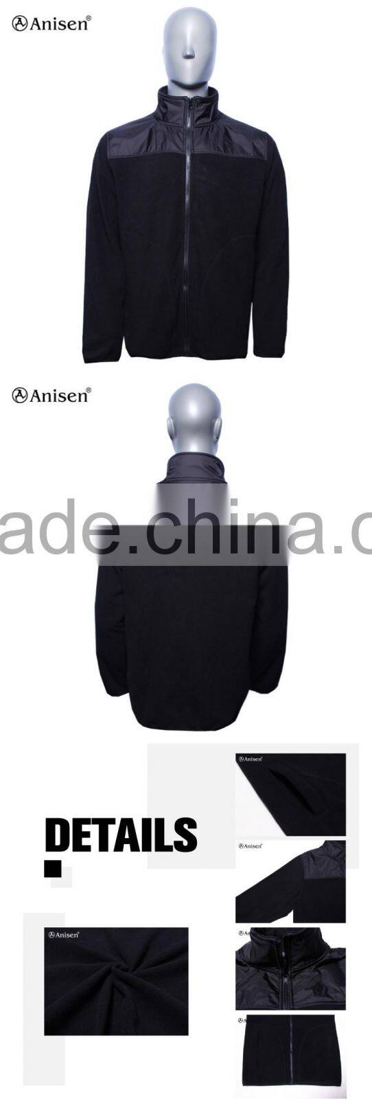 fashion new design polar fleece men's fleece jacket