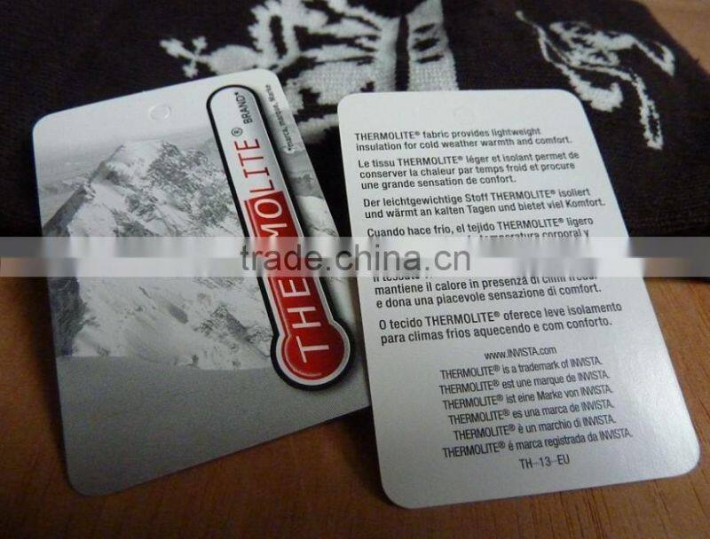 Customized Thermolite heated semi-terry warm functional ski socks